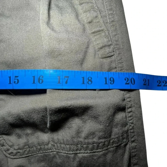 Gap Women's Large Green Jogger Pants Ribbed Waist‎ Cargo Style Pockets - Picture 7 of 14